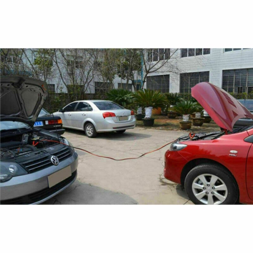 ISTAR 4 Gauge 500 Amp Heavy Duty Power Booster Starter Commercial Grade Jumper Cables for Emergency Use Auto Battery Industrial Jumping, Non Tangle