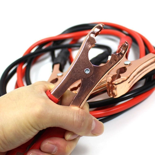 ISTAR 4 Gauge 500 Amp Heavy Duty Power Booster Starter Commercial Grade Jumper Cables for Emergency Use Auto Battery Industrial Jumping, Non Tangle