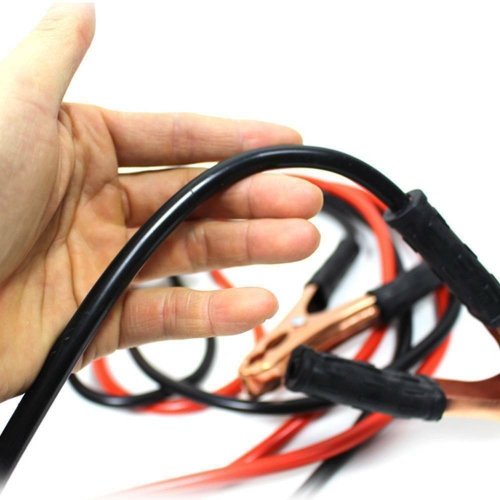 ISTAR 4 Gauge 500 Amp Heavy Duty Power Booster Starter Commercial Grade Jumper Cables for Emergency Use Auto Battery Industrial Jumping, Non Tangle