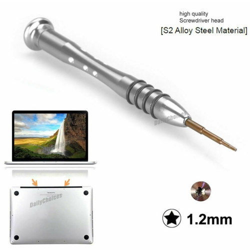 ISTAR 1.2mm/P5/TS4/PL4 Precision Pentalobe Screwdriver High Alloy Steel Head, Magnetic Tip, Rotating Cap, 5 point Star Screwdriver Repair Tool for