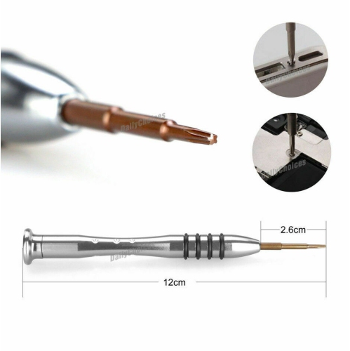 ISTAR 1.2mm/P5/TS4/PL4 Precision Pentalobe Screwdriver High Alloy Steel Head, Magnetic Tip, Rotating Cap, 5 point Star Screwdriver Repair Tool for