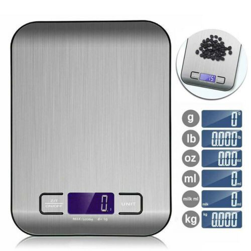 ISTAR Food Kitchen Scale, Digital Grams and Ounces for Weight Loss, Baking, Cooking, Keto and Meal Prep, Small, 304 Stainless Steel