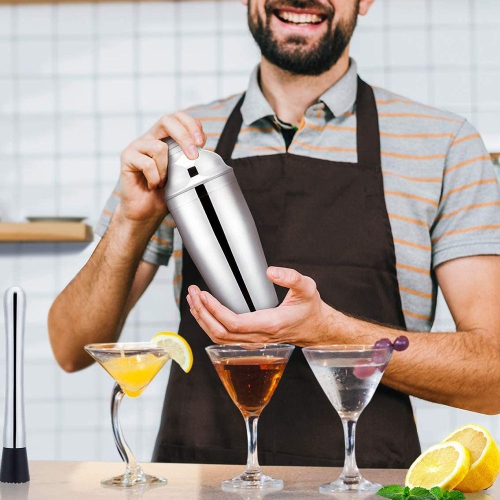 ISTAR Bartender Kit With Stand - 10 Piece Bar Set Cocktail Shaker Set, Drink Mixer Set For Home Bar With All Bar Accessories - Bar Tool Set, Cocktail