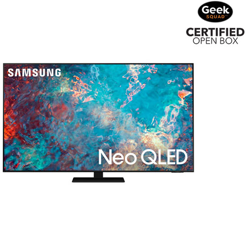 Téléviseur intelligent Tizen HDR QLED UHD 4K de 85 po de Samsung - 2021 - Noir titane - Boîte ouverte