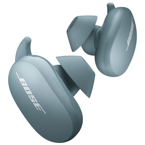 Écouteurs boutons 100 % sans fil à suppression du bruit QuietComfort de Bose - Bleu pierre