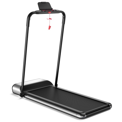 Installation-Free Ultra-Thin Folding Treadmill, Exercise Fitness Machine W/5-Layer