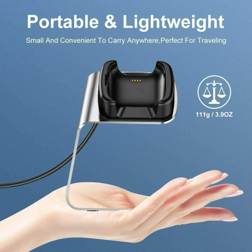 ISTAR Charger Dock Compatible with Fitbit Versa 2 Charger Stand Charging Cable Dock Station Base Cradle with 4.5ft USB Cord Replacement Accessories