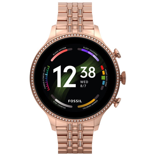 Fossil Gen 6 44mm Smartwatch with Heart Rate Monitor - Rose Gold