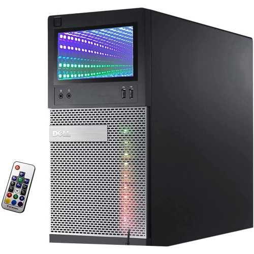 Dell OptiPlex Gaming PC Tower - GT 1030 2GB, Intel Core i5, 16GB Memory, 256GB SSD + 500GB HDD, Win 10 Pro, RGB + 24" Monitor by DELL - Refurbished condition - Image 3