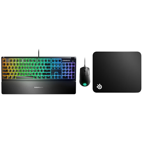 SteelSeries Level Up Gaming Bundle with Keyboard, Mouse & Mousepad