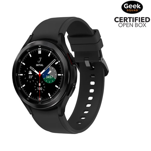 Open Box - Samsung Galaxy Watch4 Classic 46mm Smartwatch with Heart Rate Monitor - Black