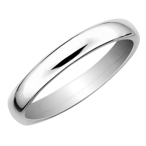 Image 1 de 5.. Bague polie empilable en argent sterling plaqué rhodium
