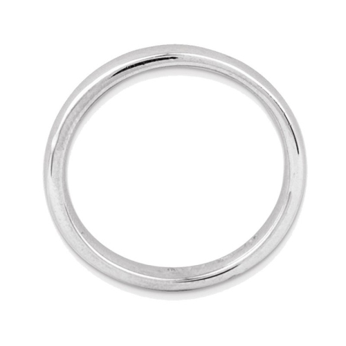 Sterling Silver Rhodium Plated Stackable Polished Ring
