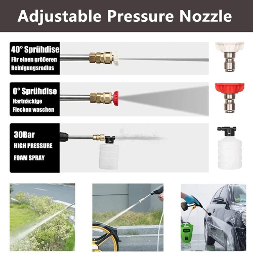 VGI 25V 30Bar Cordless High Pressure Car Washer Cleaner