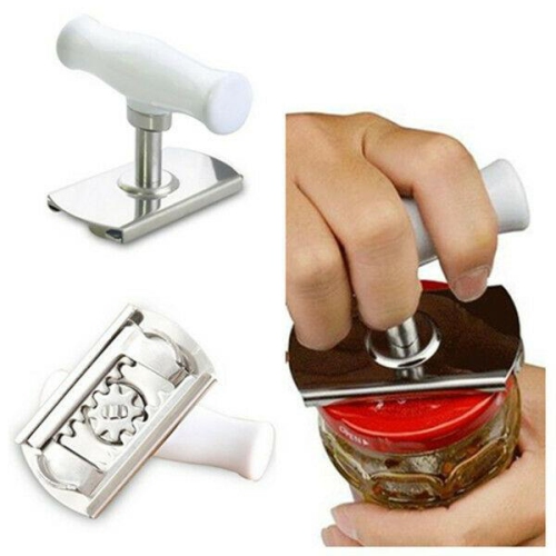 Can Opener Adjustable Jar Lid Bottle Remover Stainless Steel Twist Off Grip Tool
