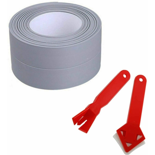 Kitchen Tape Self Caulk Waterproof Sealing Bathtub Tape with 2 Caulking Tools