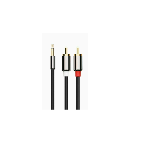 Image 1 de 1.. Nouveau câble audio stéréo auxiliaire stéréo 3,5 mm À deux prises RCA, BLANC, ROUGE