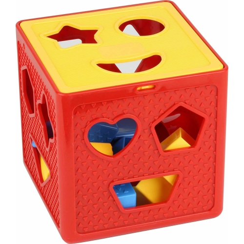 18 blocs de formes pour bébé reconnaître les couleurs des jouets avec boîte cubique de tri coloré