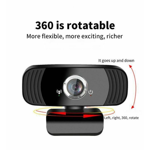 HD 1080P Webcam Mini Computer PC WebCamera with Microphone Rotatable Cameras