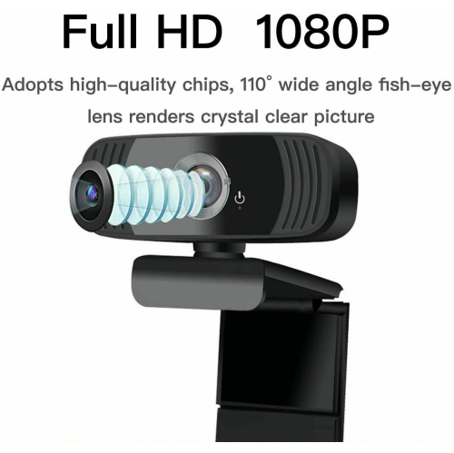HD 1080P Webcam Mini Computer PC WebCamera with Microphone Rotatable Cameras