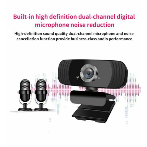 HD 1080P Webcam Mini Computer PC WebCamera with Microphone Rotatable Cameras