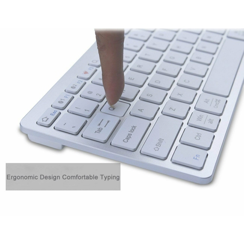 2.4GHz Ultra Slim Wireless Keyboard and mouse Combo White Color For PC Laptop