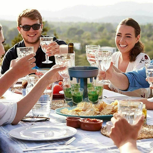 6 Shot Glass Dispenser for Filling Liquids Shots Wine Cocktail Carrier Liquor