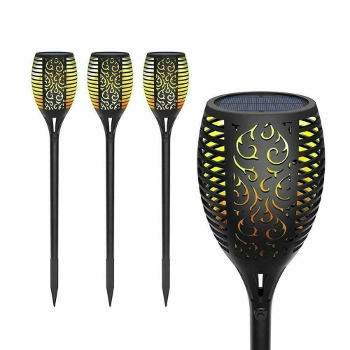 Image 1 of 1.. 4/8x Outdoor 12 LED Solar Torch Flickering Flame Light Garden Waterproof Lamp