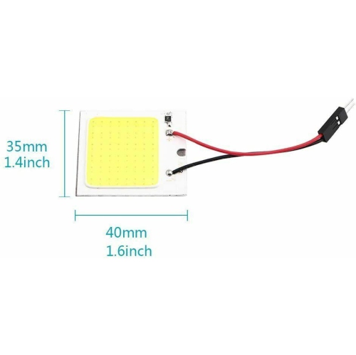 20pcs 48SMD COB White Panel LED T10 Car Interior Panel Light 12V Dome Lamp Bulb