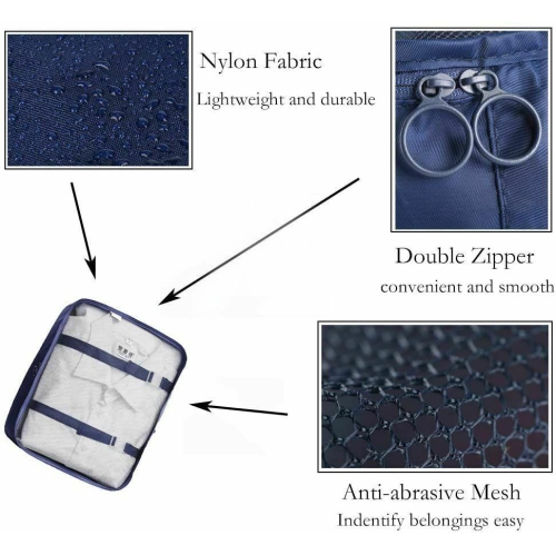 Ensemble de 6 valises/sacs de rangement de voyage format valise de rangement portatif