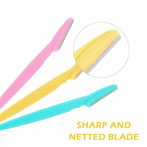 3X Women Eyebrow Razor Trimmer Face Hair Removal Safety Shaper Shaver Tool CA