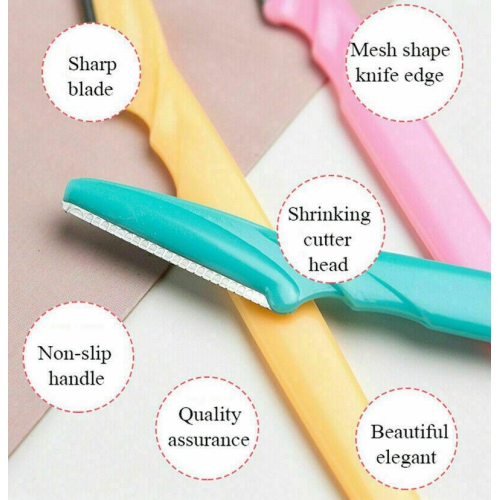 3X Women Eyebrow Razor Trimmer Face Hair Removal Safety Shaper Shaver Tool CA