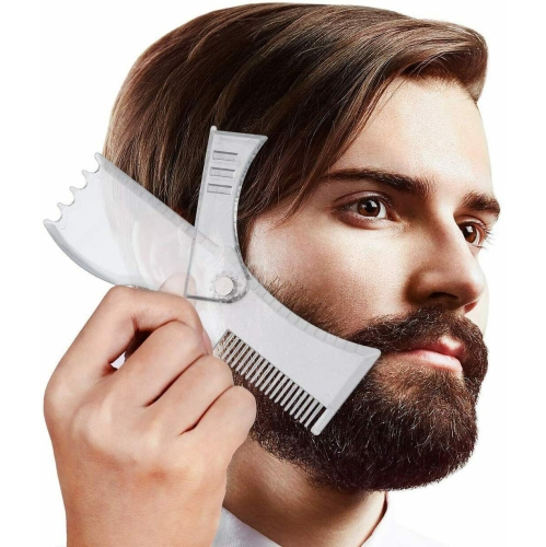 Style Beard Trim Template Men Modelling Tool Shaping Comb Trim Guide Shaver Tool
