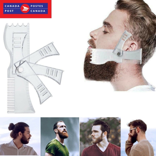 Style Beard Trim Template Men Modelling Tool Shaping Comb Trim Guide Shaver Tool