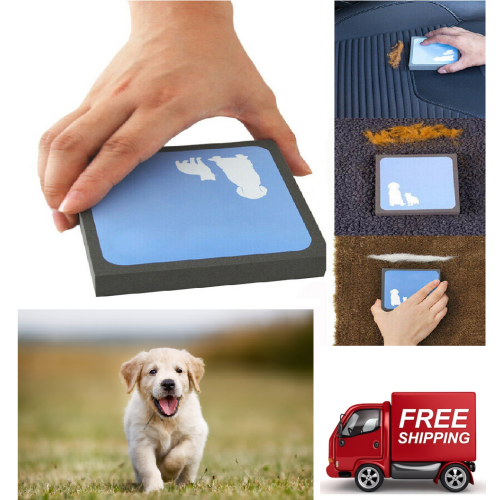 Dog Cat Pet Hair remover Cleaner Carpet Sofa Foam Sponge Fur Remover Reusable