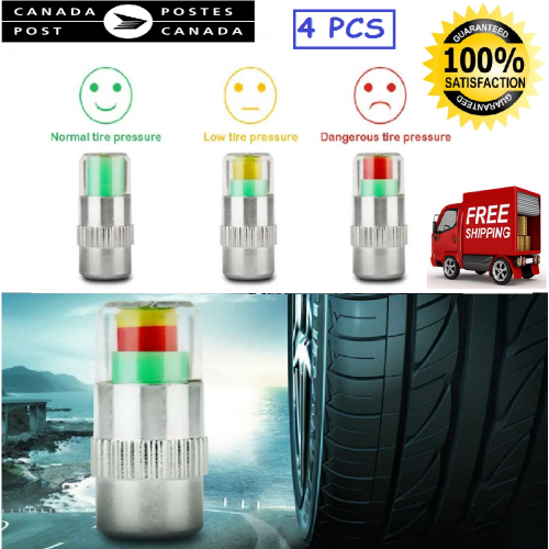 Car Tire Pressure Monitor Valve Warning Cap Sensor Indicator Eye Alert Caps