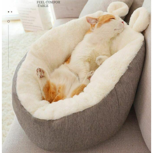 Puppy Cat Pets Soft Washable Bed Warm Cosy Round Cushion Sleeping Mat Cave Sofa