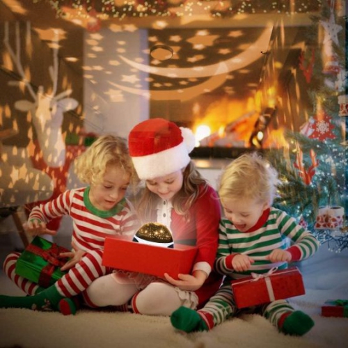 Rotating Starry Sky Projection Night light Moon Star Lamp for Kids Baby Party : Night Light For Kids Star and Moon Nebula Star Projector 360 Degree