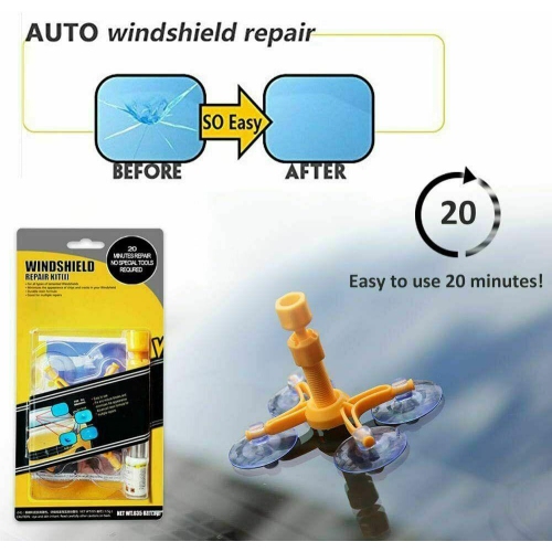 Automotive Glass Nano Repair Fluid Fix Car Windshield Resin Chip Window Crack