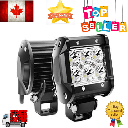 2pc Light Bar 18W driving Light Bar Driving Boat Led Off Road Work Lights Trucks