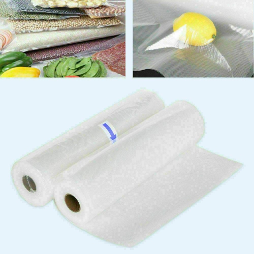 4 X Vacuum Food Sealer Roll kitchen Storage Bag 5 m X 28 cm Heat Grade