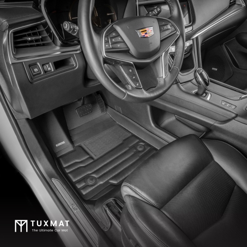 Tapis TuxMat - Pour les modèles Cadillac XT5 2017-2026 - Tapis sur mesure - Couverture maximale, toutes les intempéries, Mesure laser - Cet ensemble