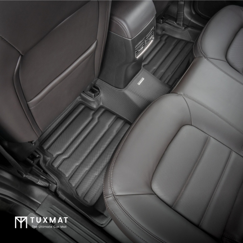 TuxMat - For Mazda CX-5 2017-2025 Models - Custom Car Mats - Maximum Coverage, All Weather, Laser Measured - This Full Set Includes 1st and 2nd Rows
