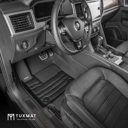 TuxMat - For Volkswagen Atlas 7-Seater 2018-2026 Models - Custom Car Mats - Maximum Coverage, All Weather, Laser Measured - This Full Set Includes