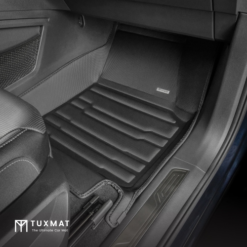 TuxMat - For Volkswagen Atlas 7-Seater 2018-2026 Models - Custom Car Mats - Maximum Coverage, All Weather, Laser Measured - This Full Set Includes