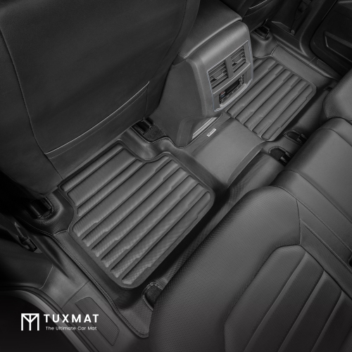 TuxMat - For Volkswagen Atlas 7-Seater 2018-2026 Models - Custom Car Mats - Maximum Coverage, All Weather, Laser Measured - This Full Set Includes