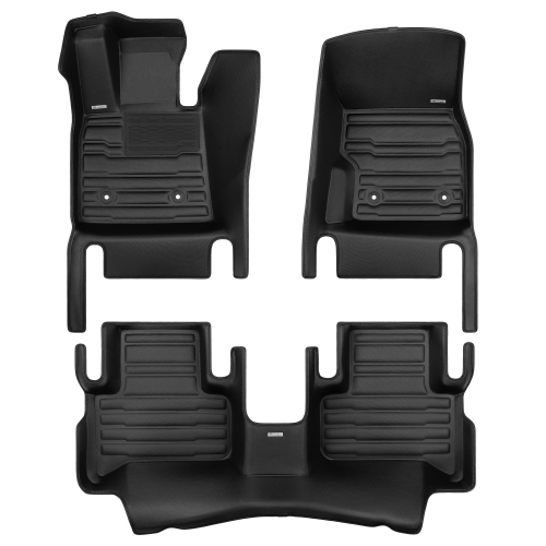 TUXMAT  - for Alfa Romeo Stelvio 2018-2025 Models - Custom Car Mats - Maximum Coverage, All Weather, Laser Measured - This Full Set Includes 1St And