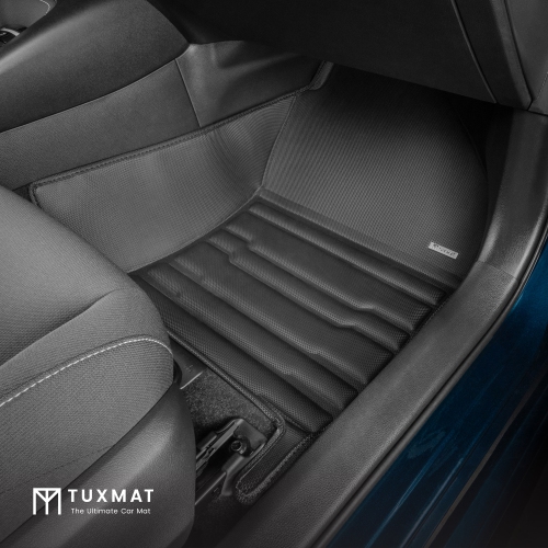 TuxMat - For Toyota Corolla Sedan 2020-2026 Models - Custom Car Mats - Maximum Coverage, All Weather, Laser Measured - This Full Set Includes 1st and