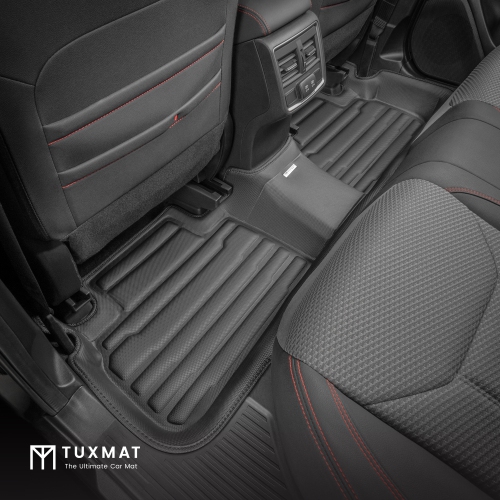 TuxMat - For Subaru Forester 2019-2024 Models - Custom Car Mats - Maximum Coverage, All Weather, Laser Measured - This Full Set Includes 1st and 2nd