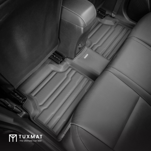 TuxMat - For Kia Soul Electric 2020-2023 Models - Custom Car Mats - Maximum Coverage, All Weather, Laser Measured - This Full Set Includes 1st and